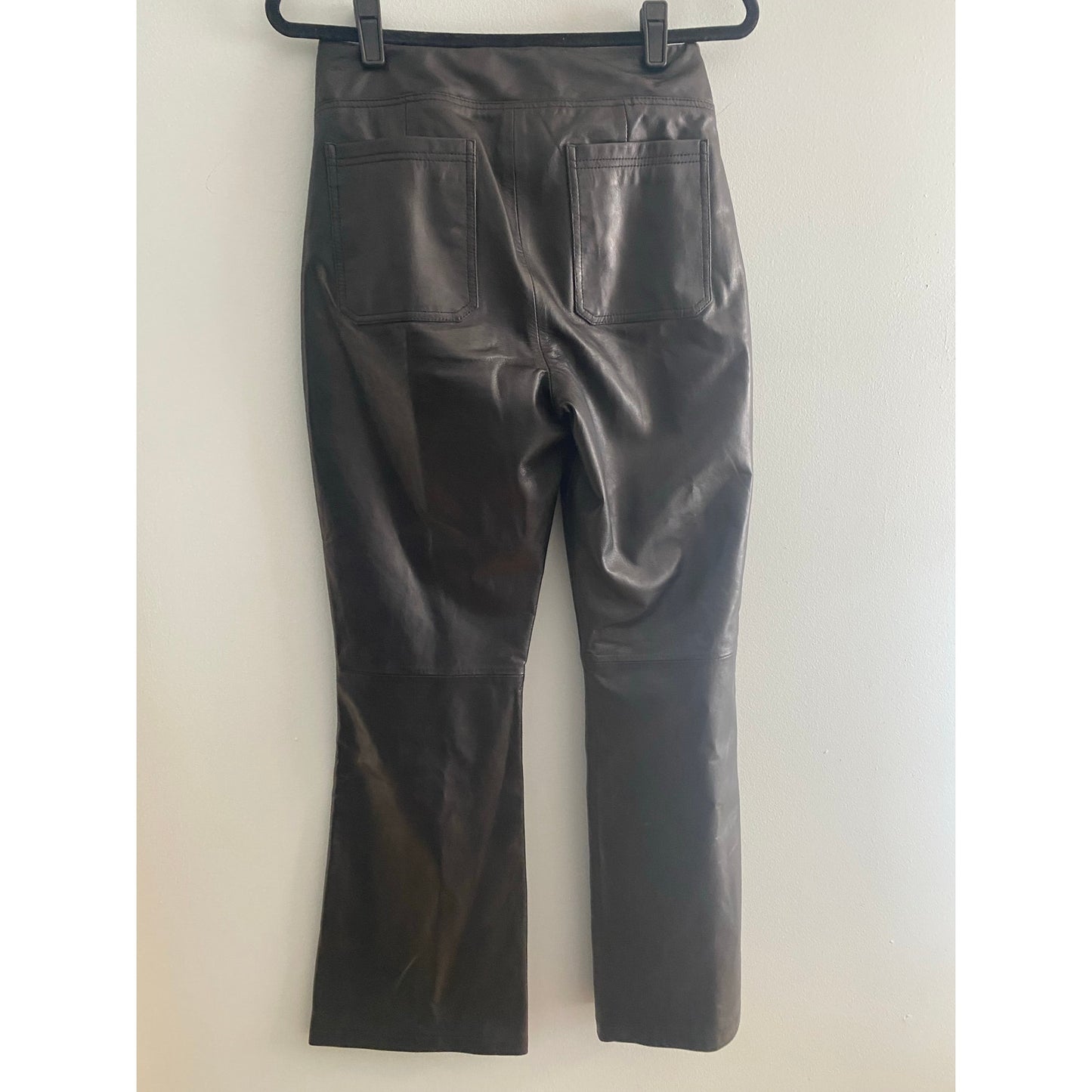 NWT Bod & Christensen Black Leather Pants Size 6