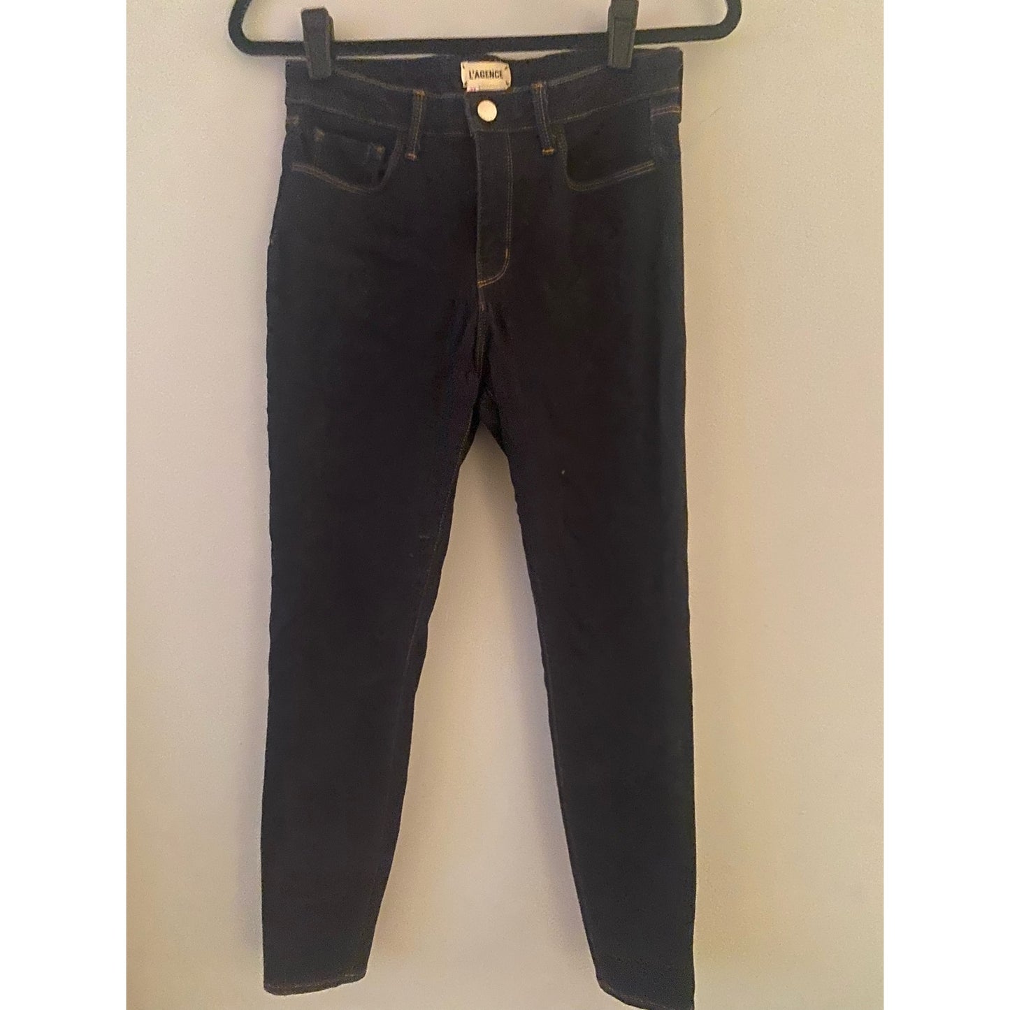 L'Agence Margot Skinny High Rise Jeans in Midnight Size 27