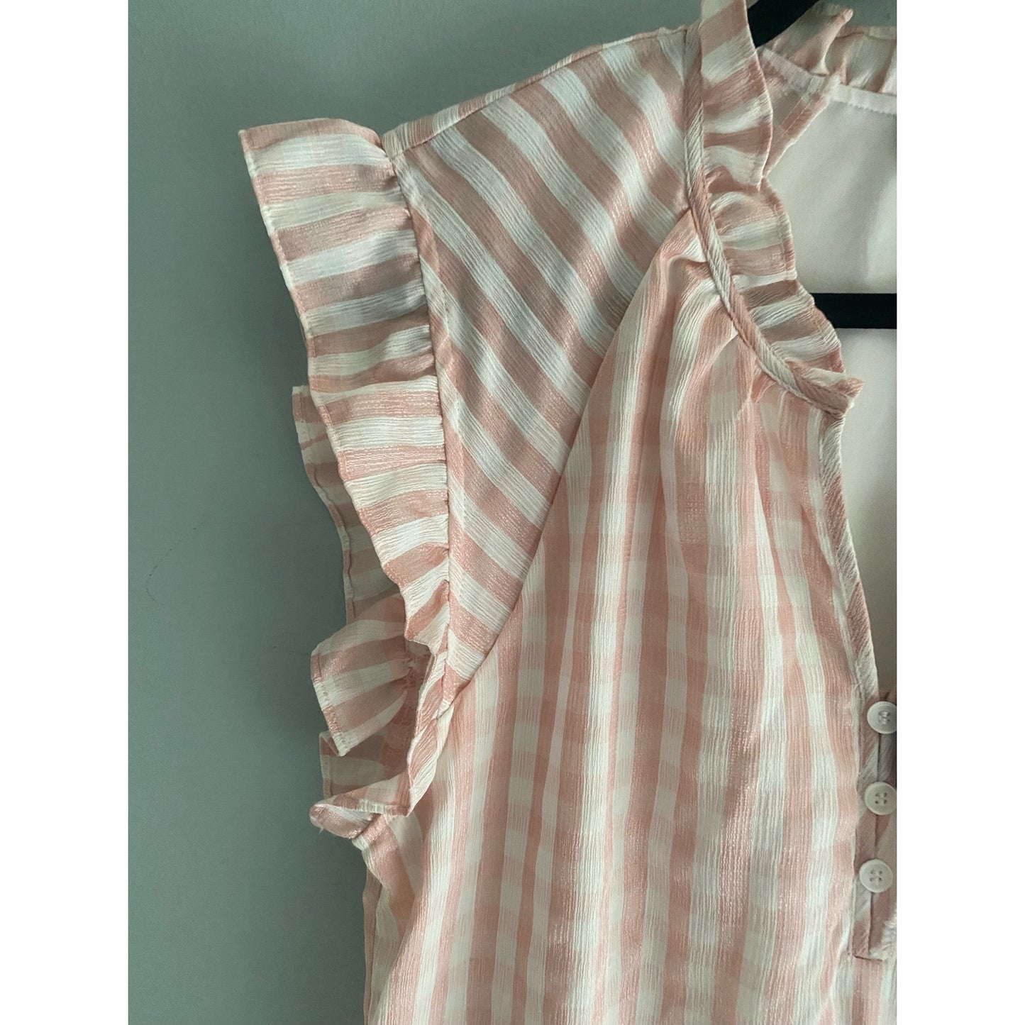 NWT DKNY Pink and White Checked Dress Size 8