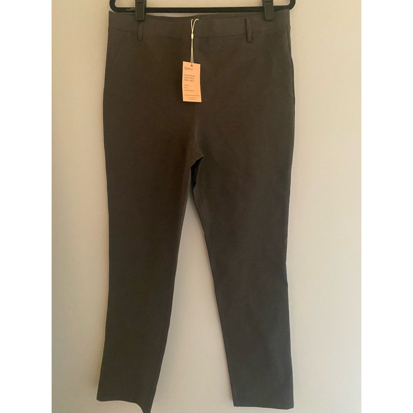 NWT Quince Ultra-Stretch Ponte Bootcut Pants in Gray Size L