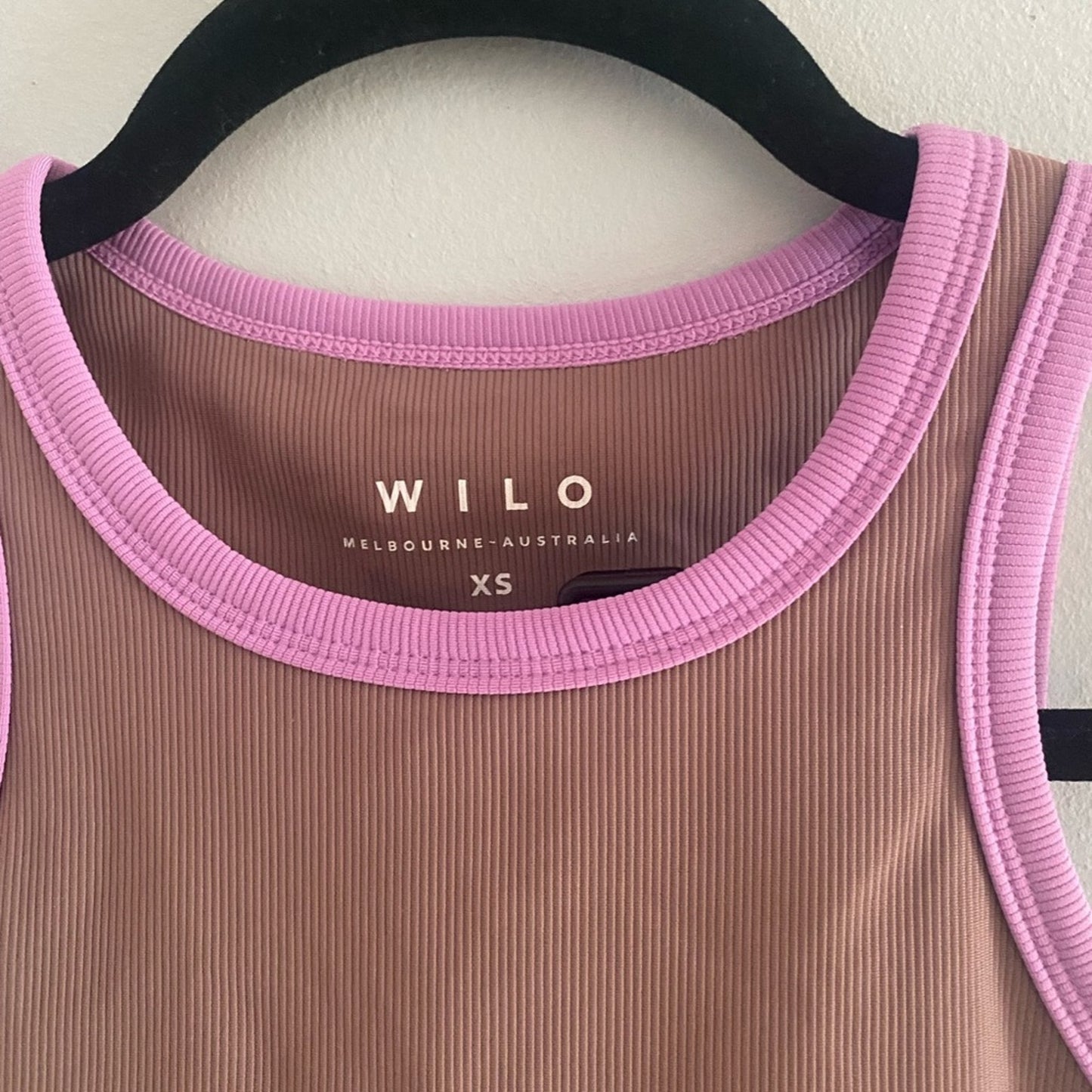 NWT Wilo (Anthropologie) Mauve Racer Top Size XS