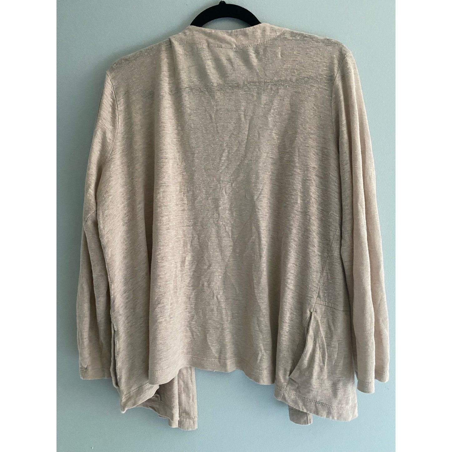 J. Jill Love Linen Tan Cardigan Size XL