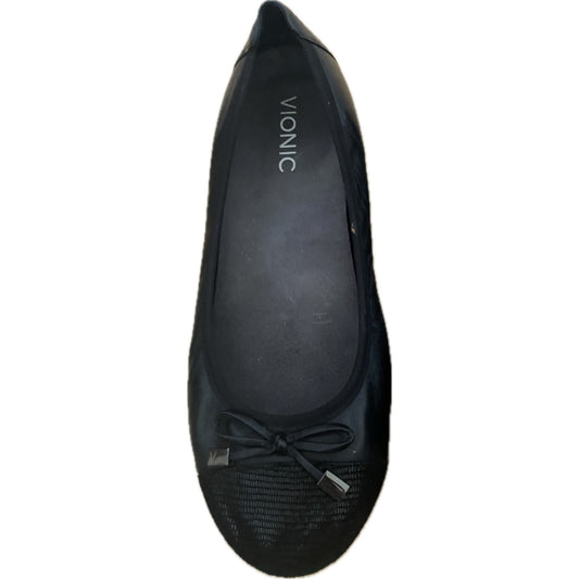 Vionic Black Ballet Flats Size 8.5 Wide