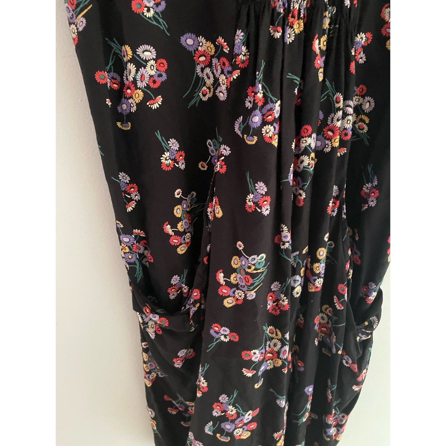 Pins and Needles Urban Outfitters Black Floral Dress Size S