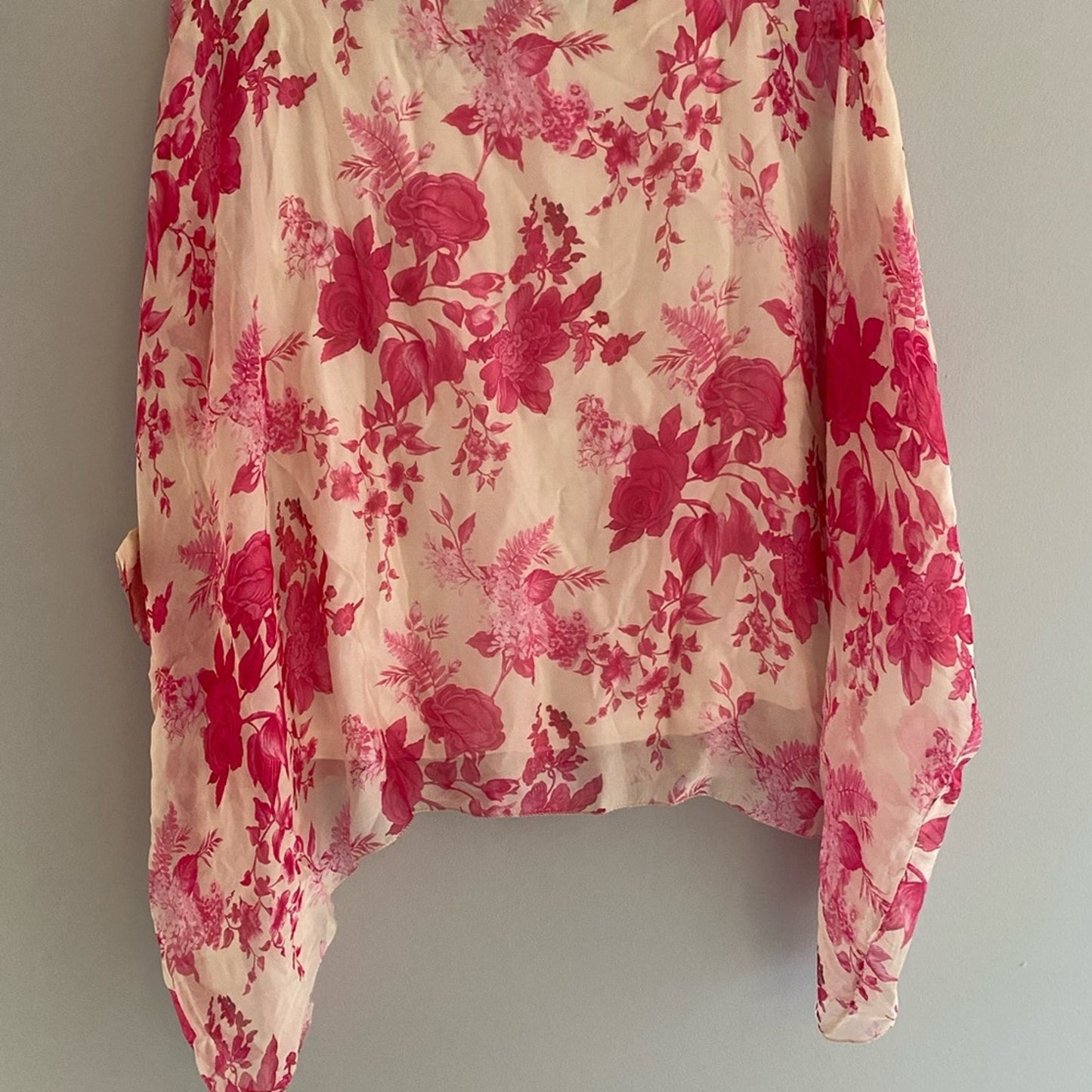 NWT Elena Baldi silk blend blouse size S