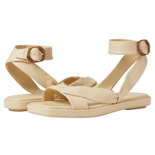 Vince Cream Reza Leather Sandals Size 10