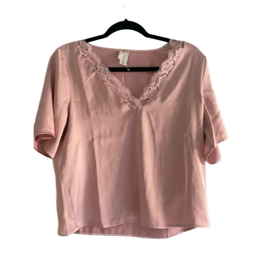 NWOT Joie Silky Pink Lace Top Size S