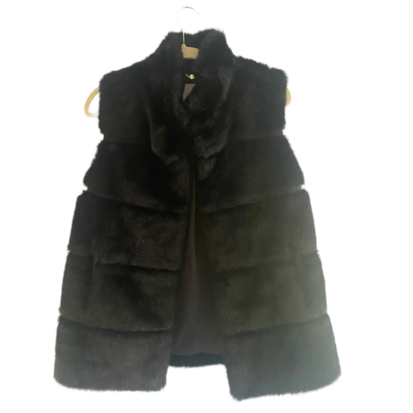 Kate Spade faux fur vest size xsmall