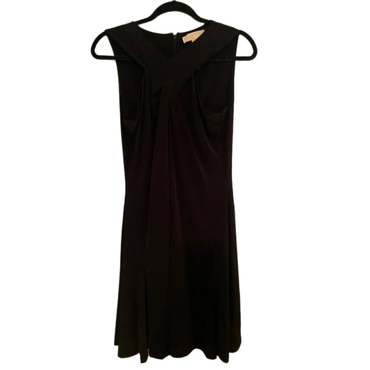 Michael Kors Black Twist Front Dress Size 10