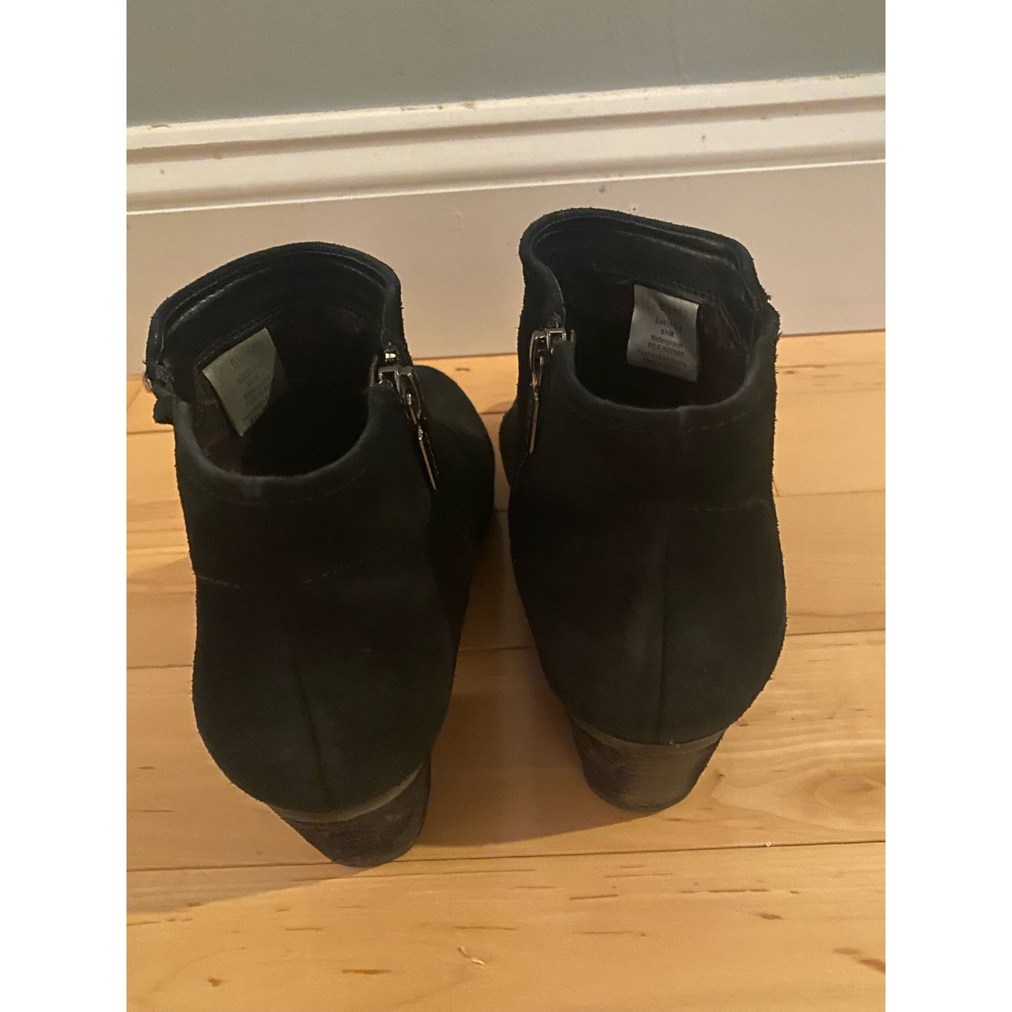 Blondo Women’s Black Suede Waterproof Booties Size 8.5