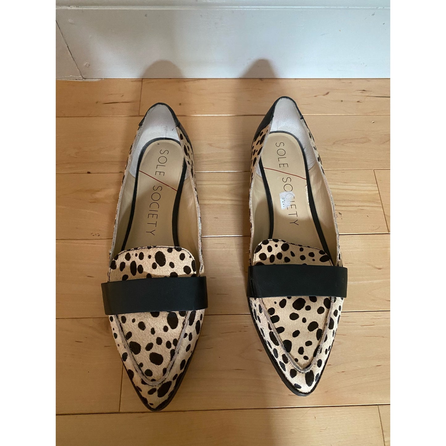 Sole Society Cheetah Print Hair Pointed Shoes Size 9.5