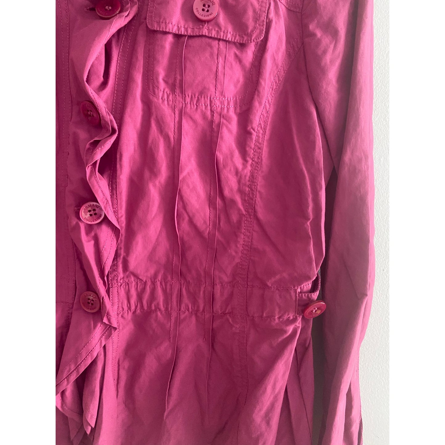 Armani Collezioni Waterproof Pink Jacket Size 6