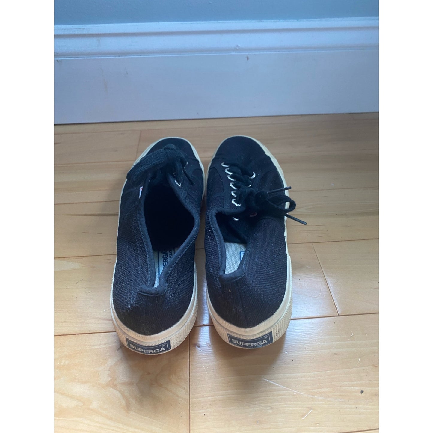 Superga Black Classic Sneakers Size 39