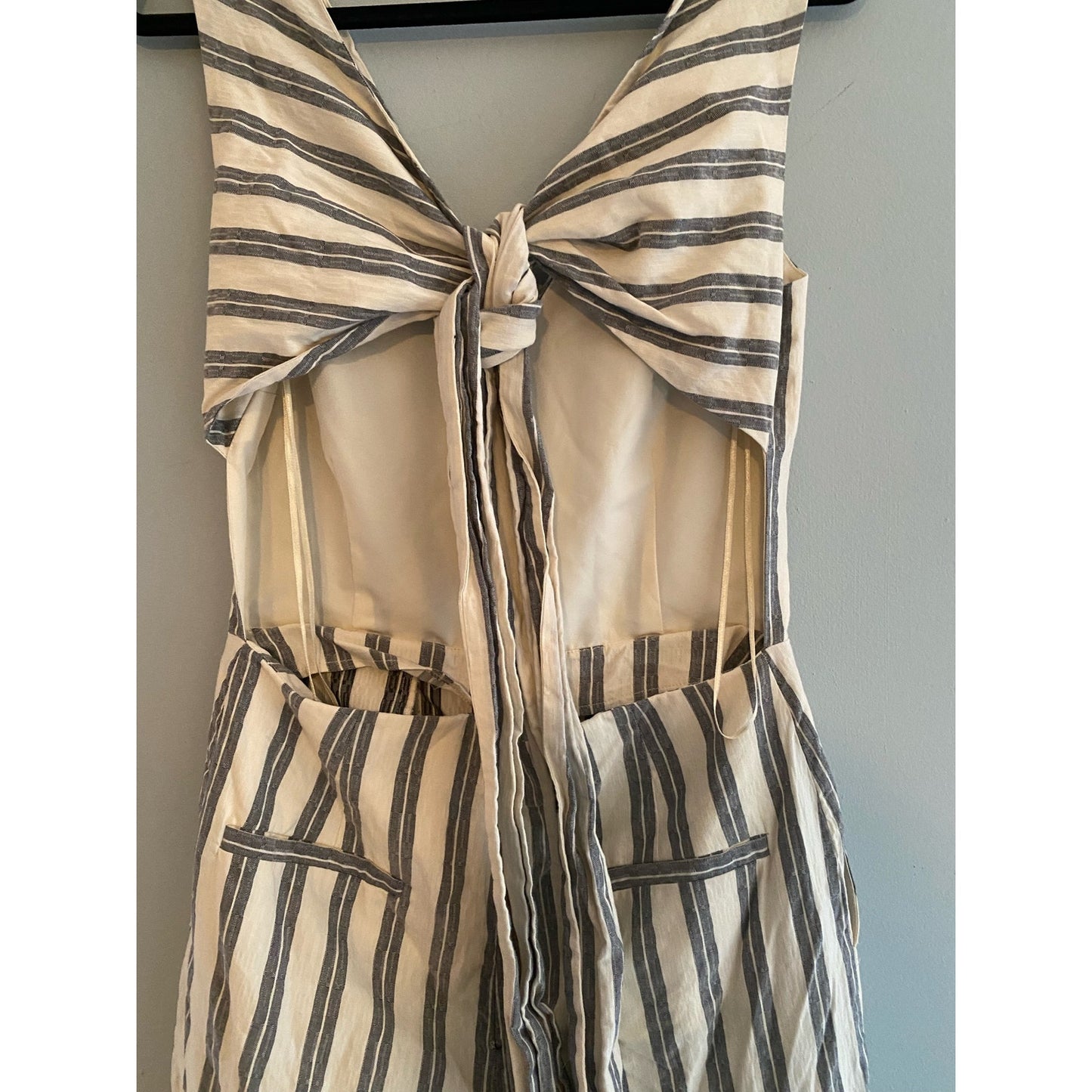 Rebecca Minkoff Striped Marley Wide Leg Jumpsuit Size 6