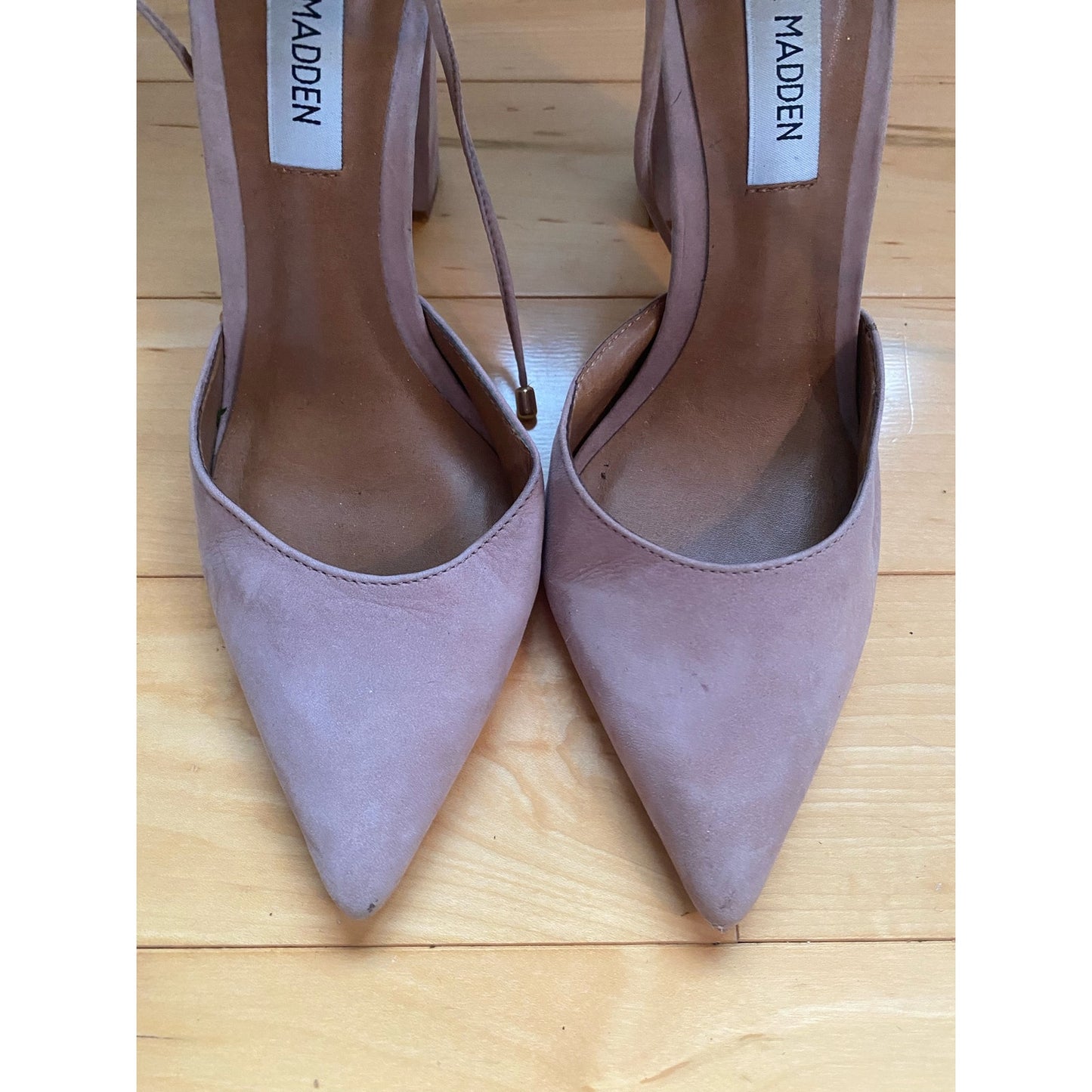 Steve Madden Nude Suede Heels Size 6.5