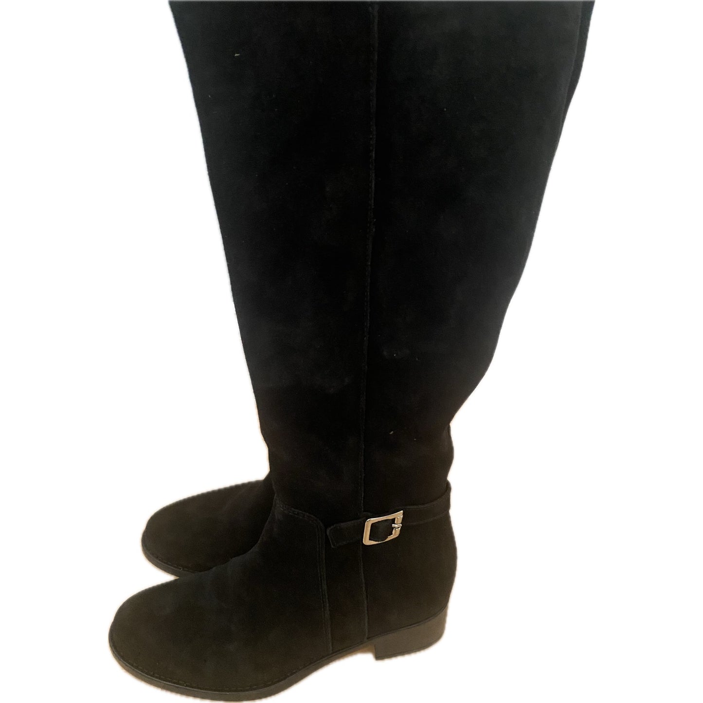 La Canadienne Silvana Black Suede Boots Size M