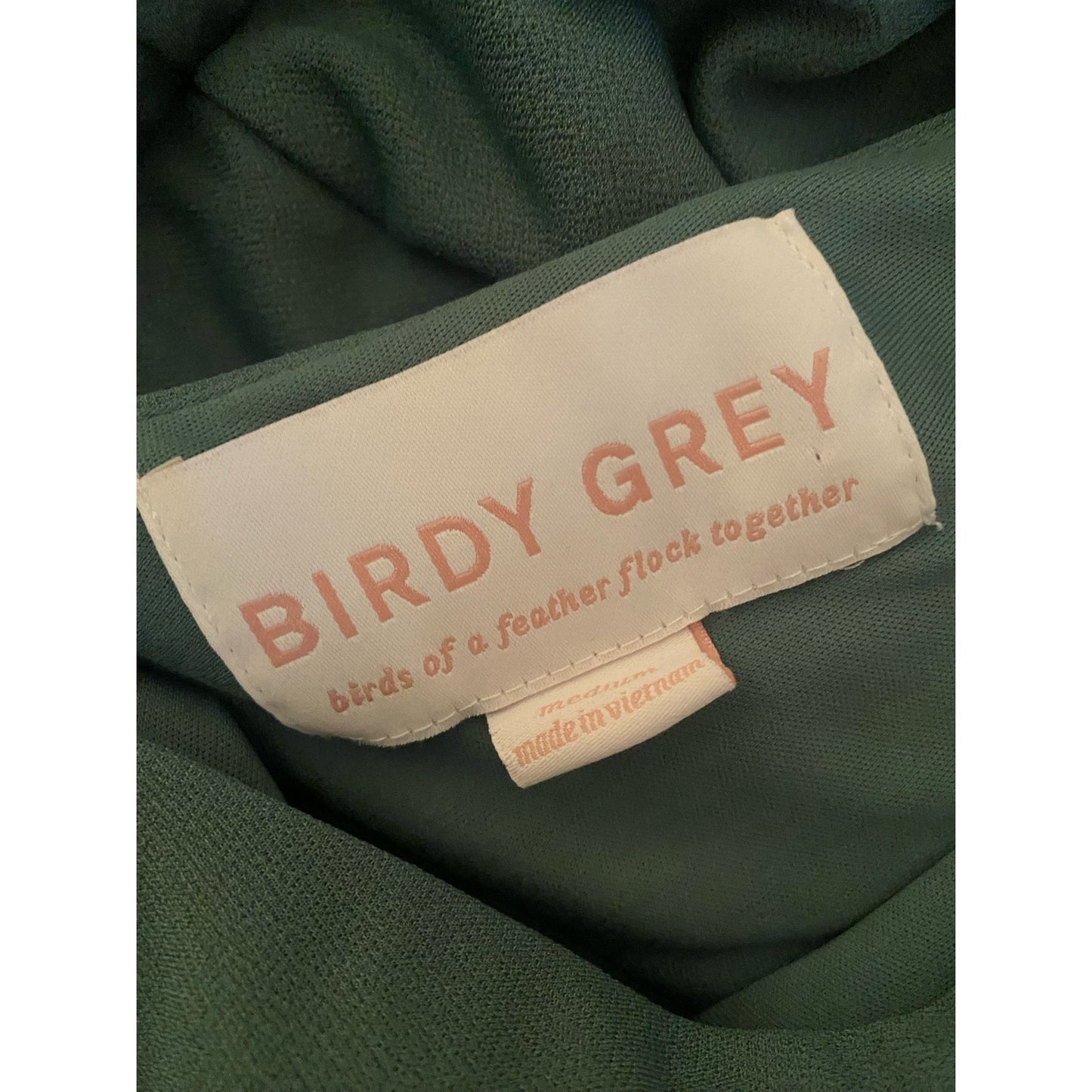 Birdy Grey Hannah Dress in Crepe Sea Glass Size M