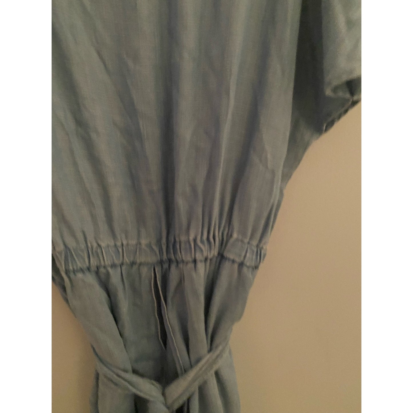 Plenty By Tracey Reese Chambray Cold Shoulder Jumpsuit Size S