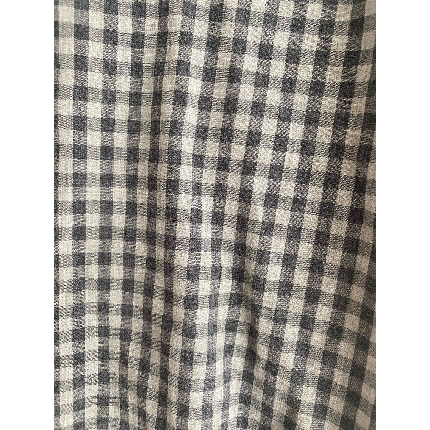 Lafayette 148 New York Gray Checked Shirt Size M