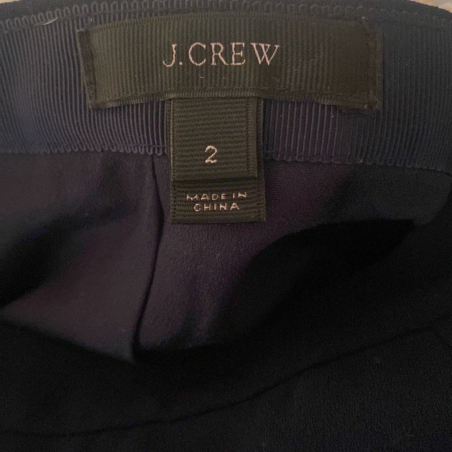 J. Crew Navy Flutter Skirt Size 2