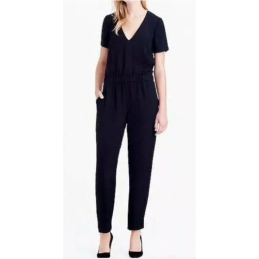 J. Crew Collection Black Jumpsuit Size 6