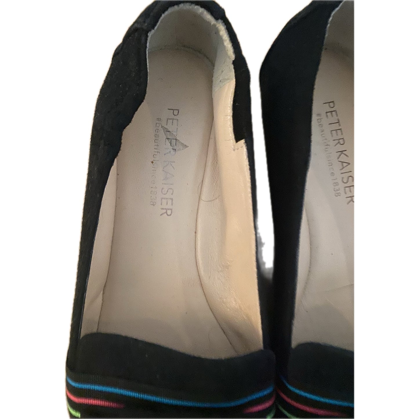 Peter Kaiser Black Suede Flats Size 4 (UK)