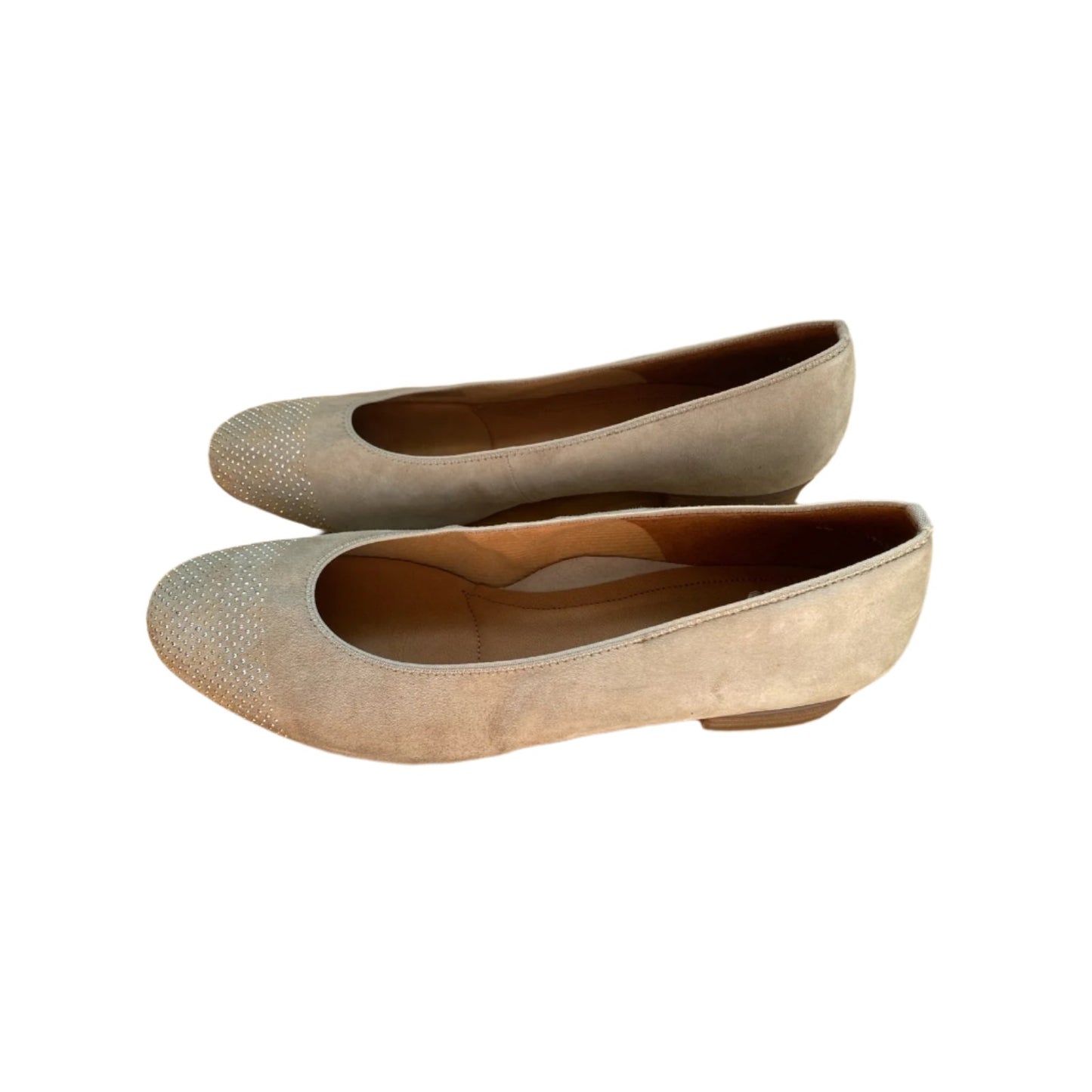 Ara Tan Suede Bella Ballet Flats Size 9