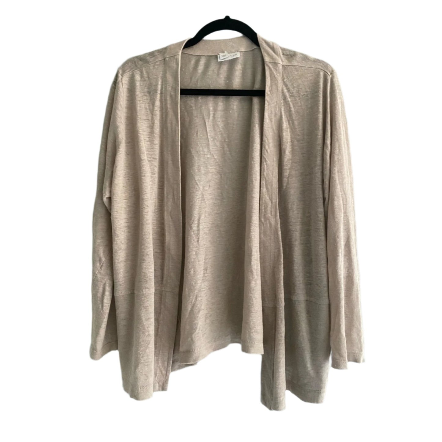 J. Jill Love Linen Tan Cardigan Size XL