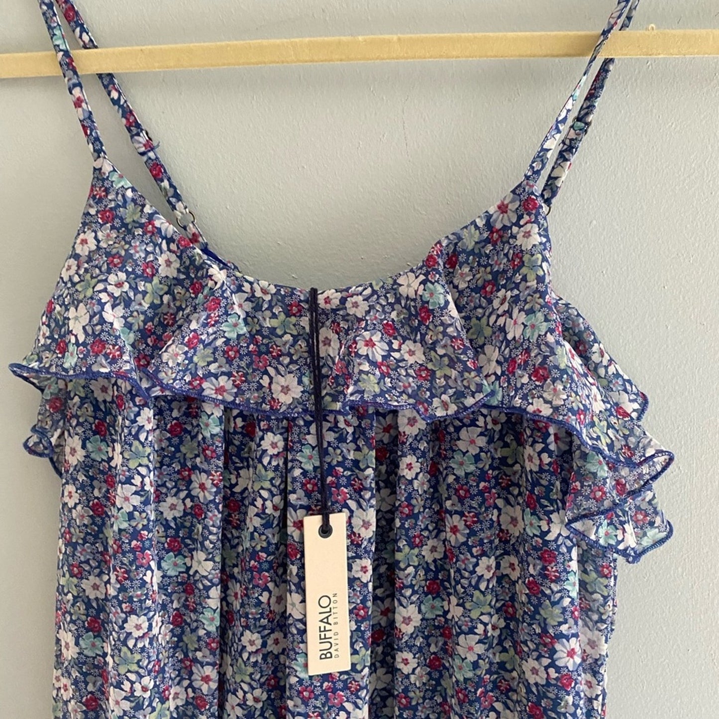 NWT Buffalo David Bitton Floral Tiered Dress Size XS