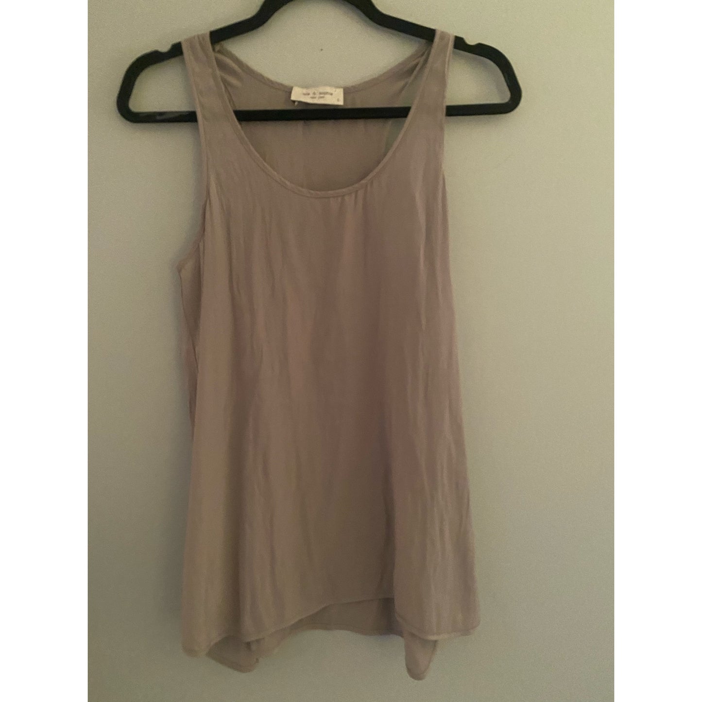 Lola & Sophie Double Georgette Tank Gray Size S