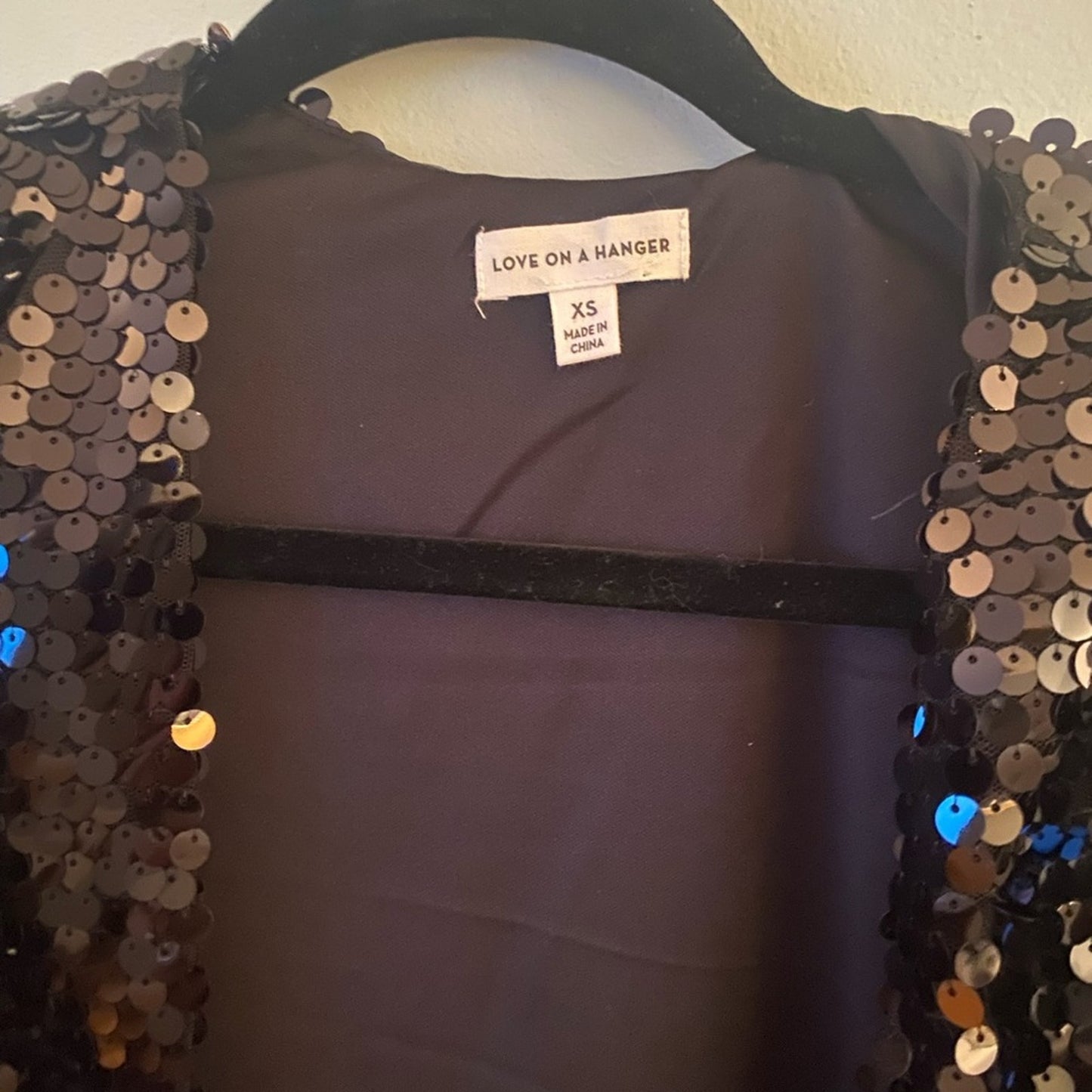 NWT Love on a Hanger Sequin Jacket Size XS