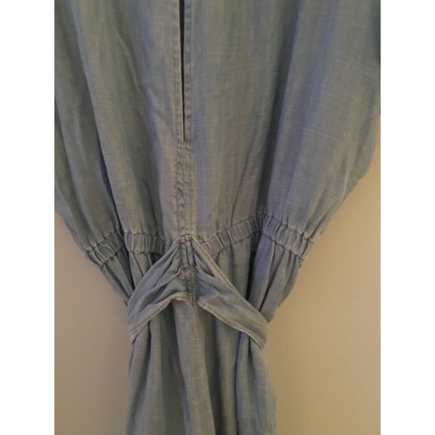 Plenty By Tracey Reese Chambray Cold Shoulder Jumpsuit Size S