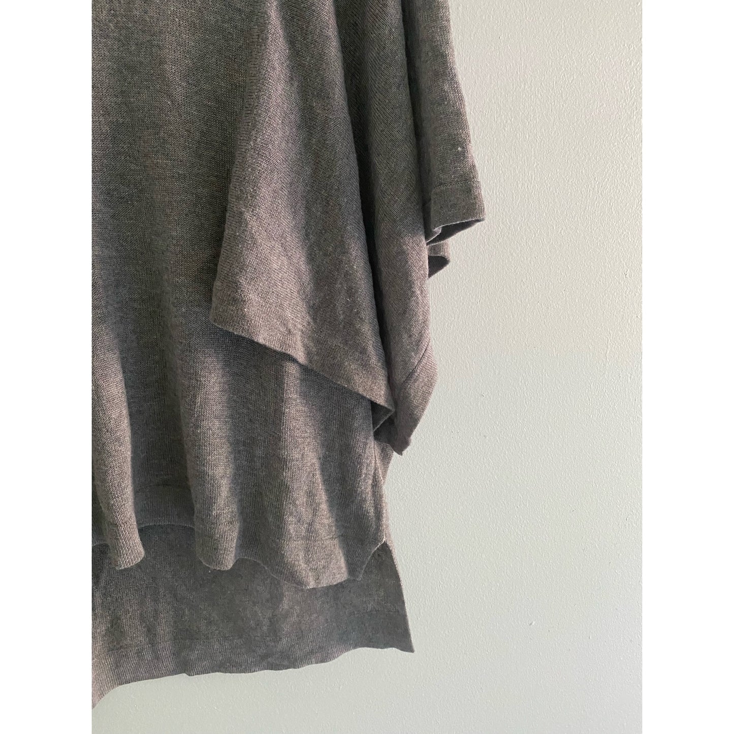 Lefton Houston Draped Gray Sweater Size L