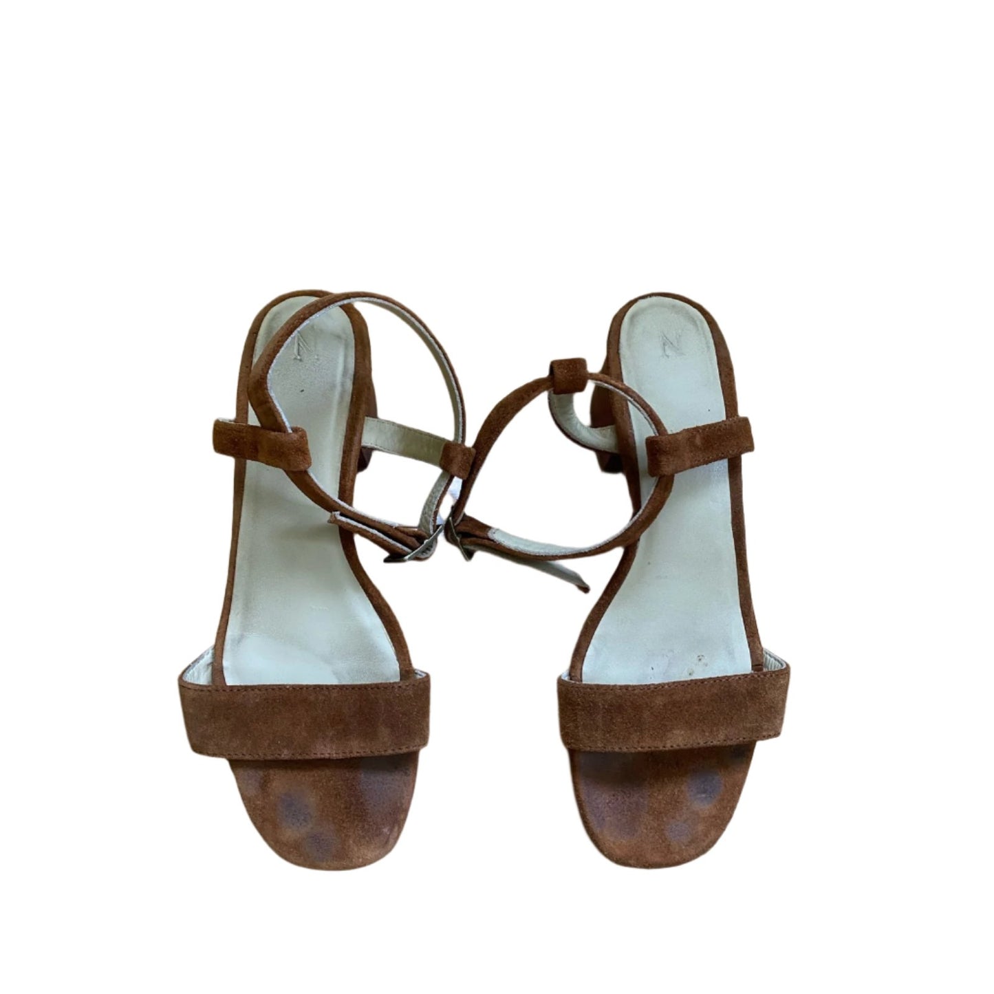 Nisola Brown Suede Sandals Size 7