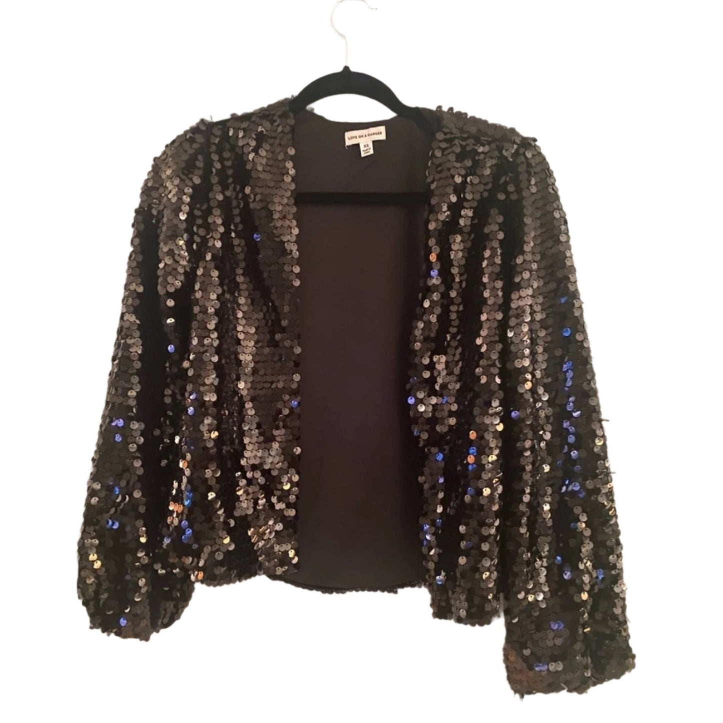 NWT Love on a Hanger Sequin Jacket Size XS