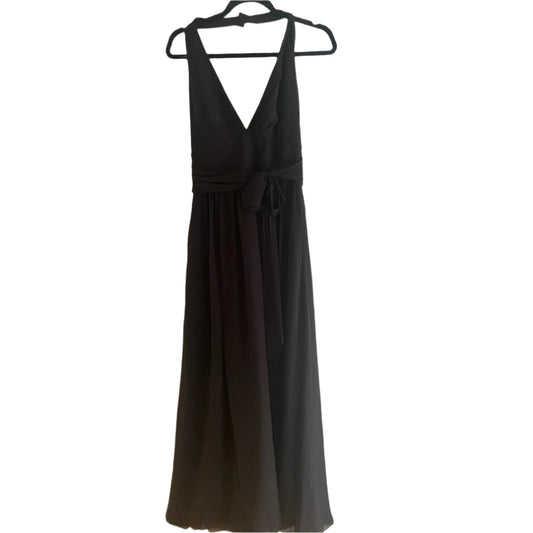 NWT Gather & Gown Black Chiffon Dress Size 8