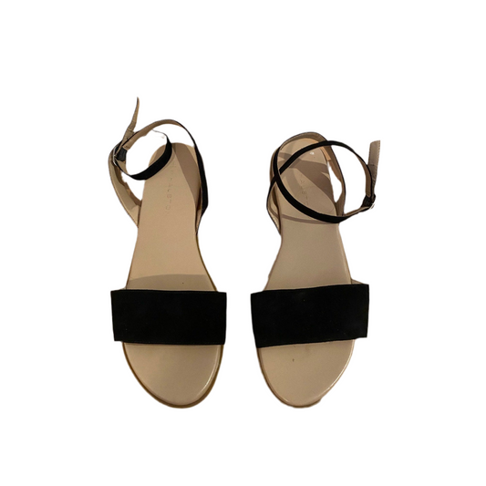 H by Halston Black Suede Sandals Size 7.5