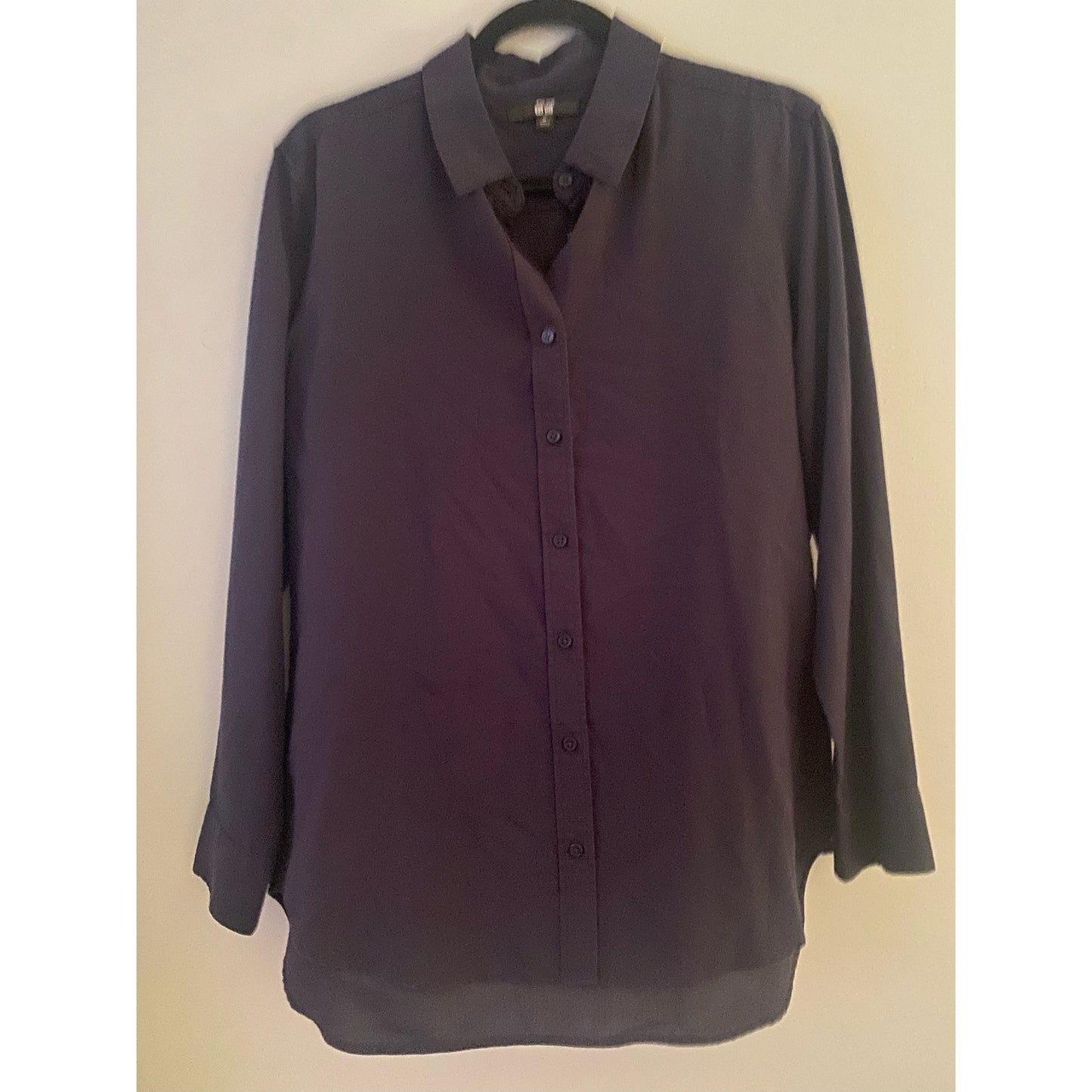 Uniqlo Navy Rayon Shirt Size M