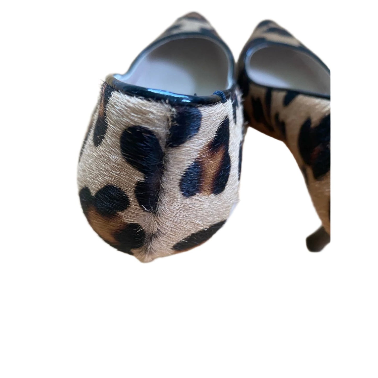 Boden Leopard Print Calf Hair Heels Size 39.5