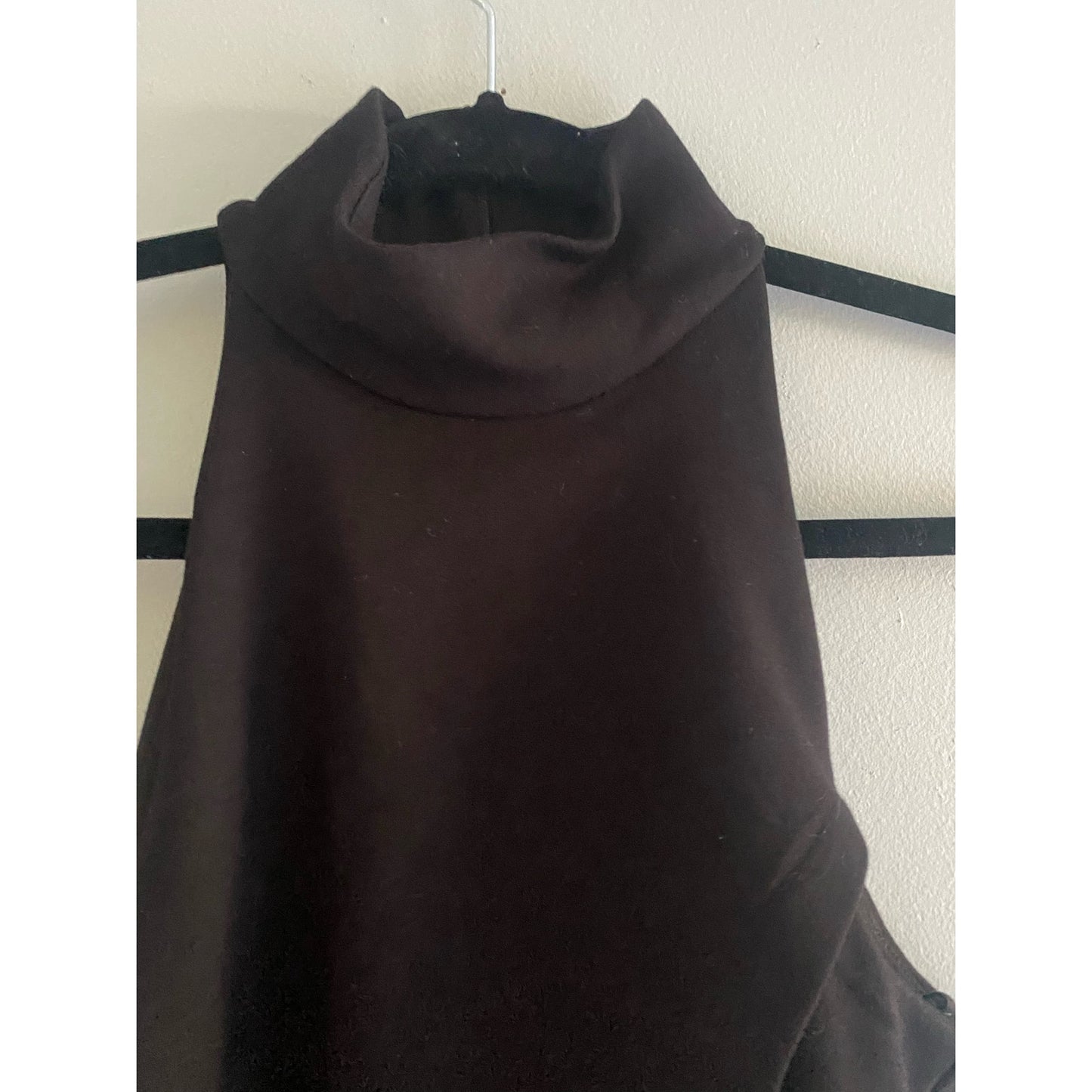 Bailey 44 Black Mock Neck Draped Dress Size XS