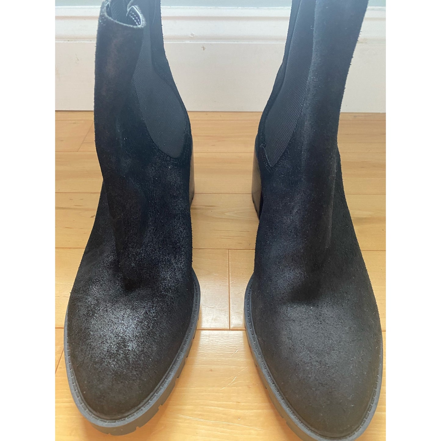 Vince Camuto Alesher Black Suede Boots Size 10