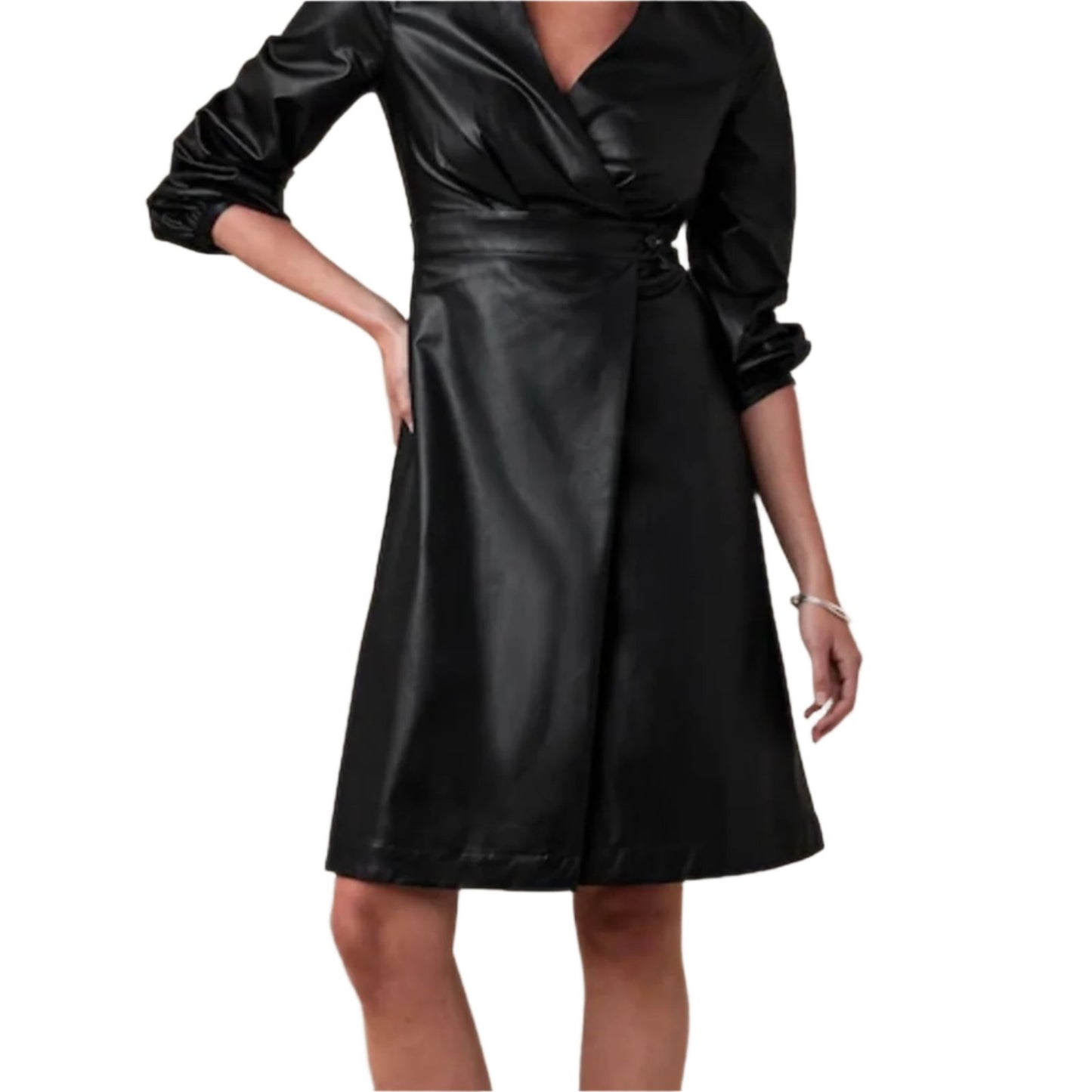 NWT Banana Republic Vegan Leather Dress Size 2