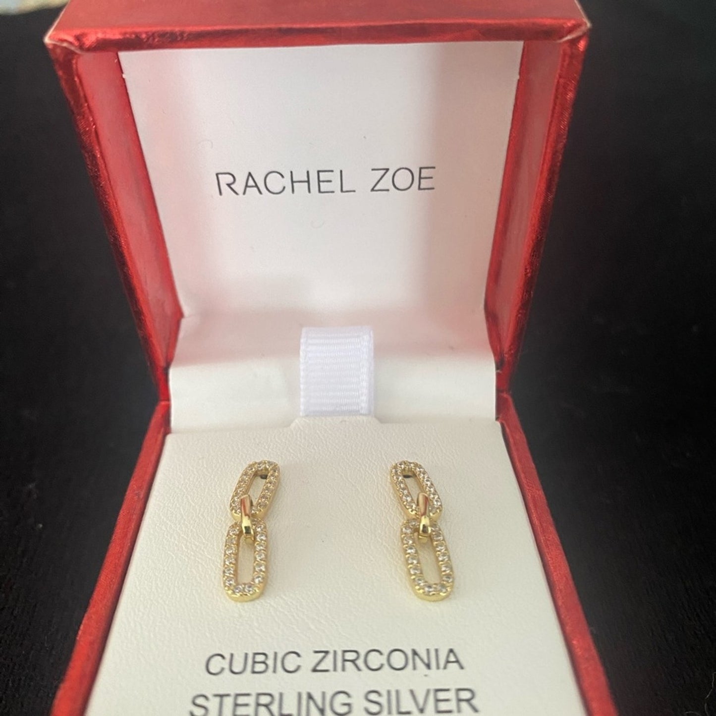 NIB Rachel Zoe Cubic Zirconia Earrings