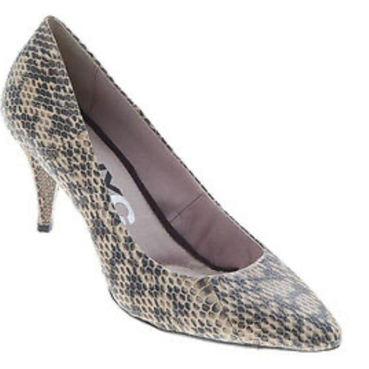 DKNYC Snakeskin Juli Heels Size 9