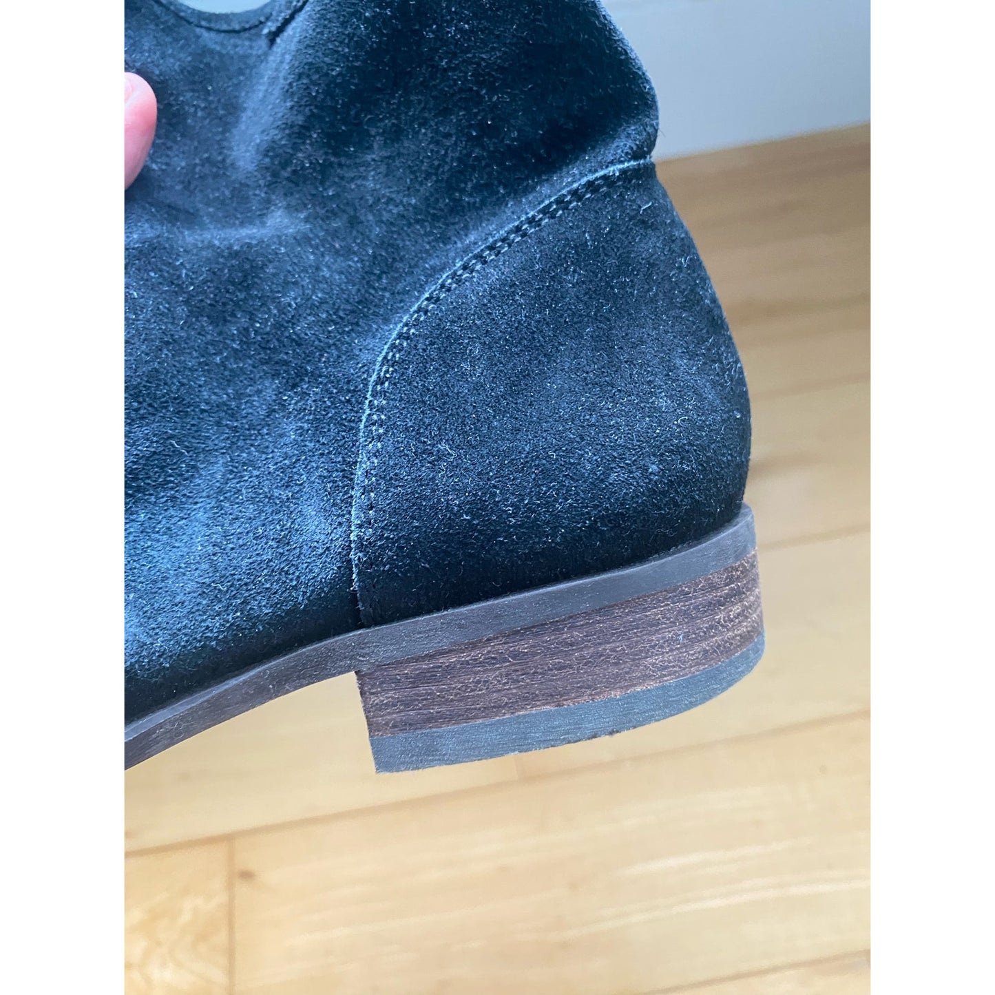 Sole Society Natasha Black Suede Booties Size 7