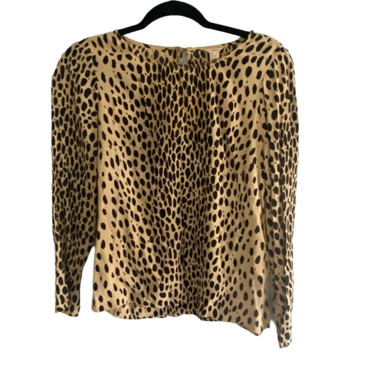 J. Crew Animal Print Blouse Size 00