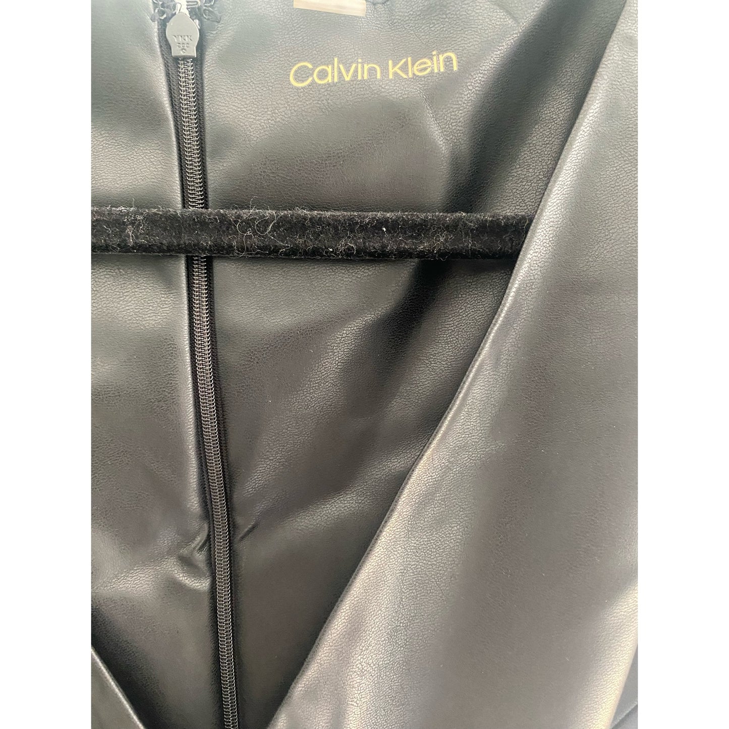 Calvin Klein Faxi Leather Jumpsuit Size 14