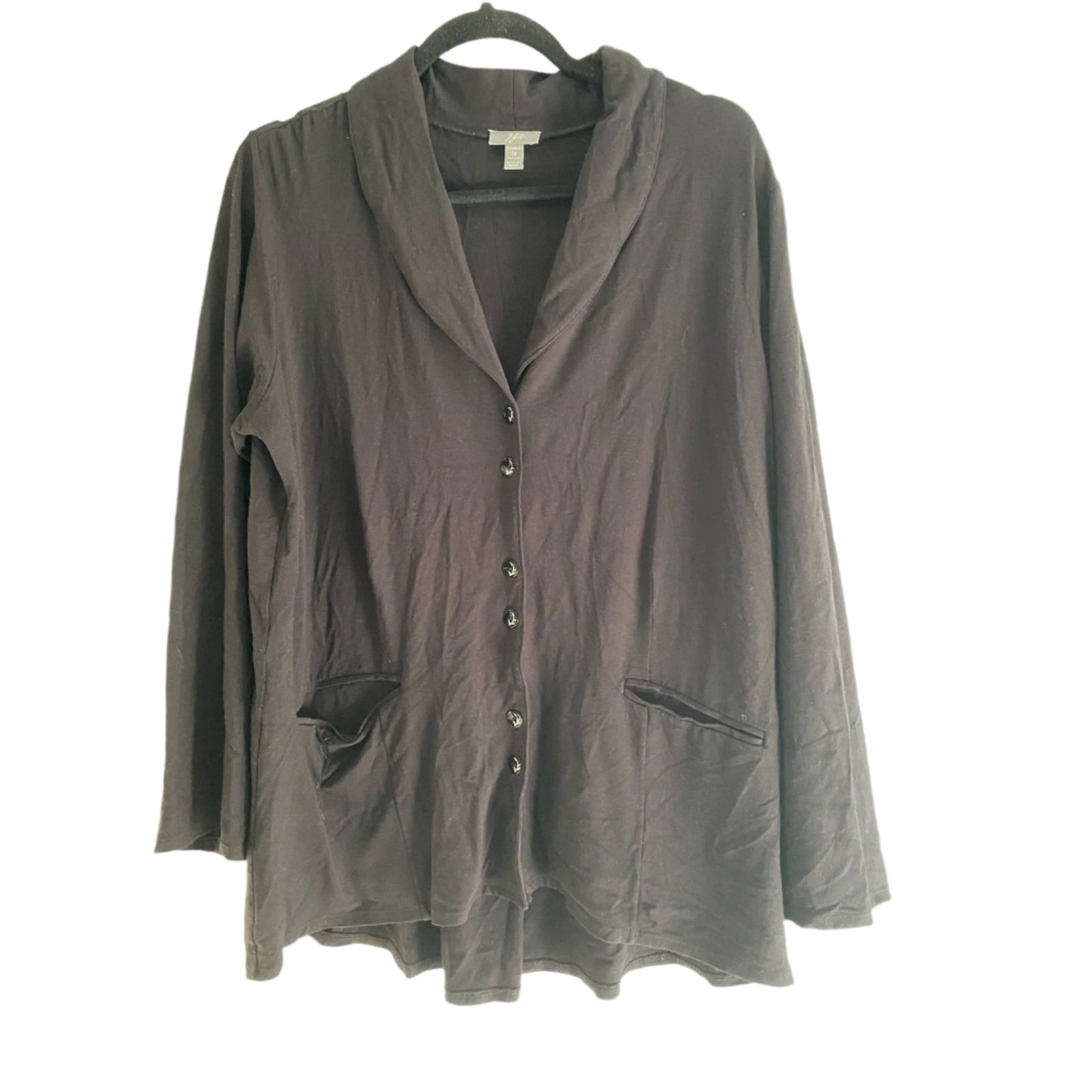 J. Jill Black Rayon Cardigan/jacket Size 1X