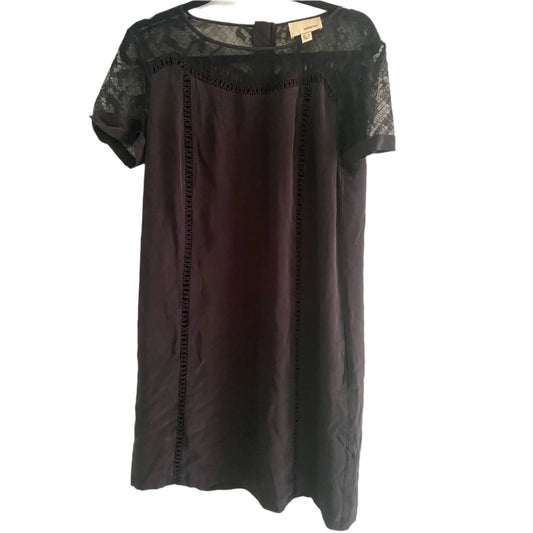 The Korner Black Silk Lace Dress Size M