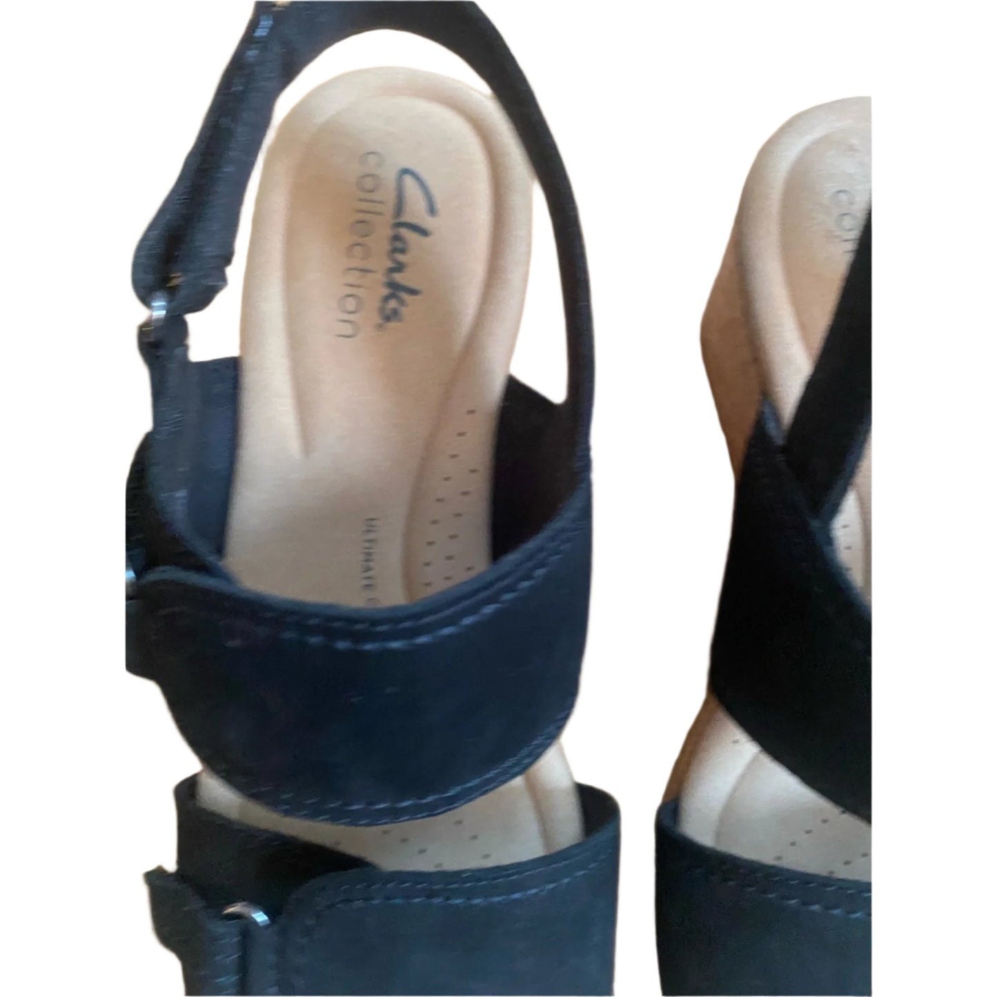 Clarks Collection Black Sandals Size 6